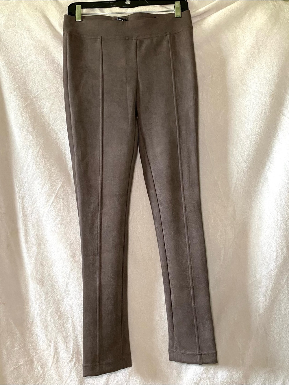 Andrew Marc Taupe Faux-Suede Leggings